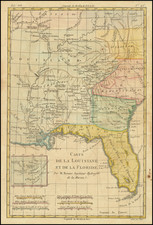 Florida, South, Southeast and Midwest Map By Rigobert Bonne