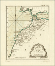 North Africa Map By Jacques Nicolas Bellin