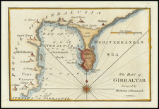 Gibraltar Map By John Cary