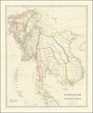 Southeast Asia, Malaysia and Thailand, Cambodia, Vietnam Map By John Arrowsmith