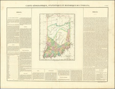Carte Geographique, Statistique et Historique De L'Indiana