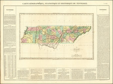 Tennessee Map By Jean Alexandre Buchon