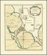 Plan des Ports et Ville D'Alexandrie
