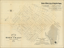 Other California Cities Map By Southern California Land and Immigration Company / George  F. Wright