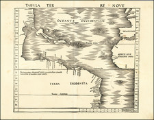 World, World, Atlantic Ocean, North America, South America and America Map By Martin Waldseemüller