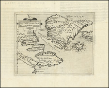 Iceland and Eastern Canada Map By Johannes Matalius Metellus