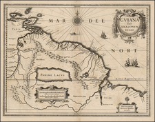 South America Map By Henricus Hondius