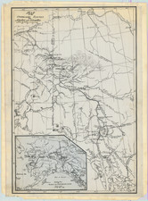 Pacific Northwest, Alaska and British Columbia Map By Tappan Adney