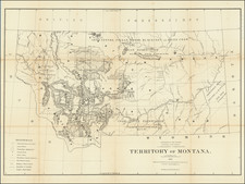 Montana Map By General Land Office