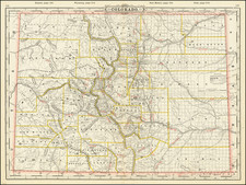 Colorado and Colorado Map By George F. Cram