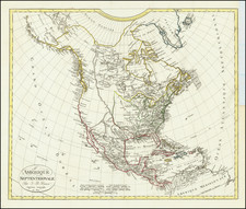 North America Map By Jean Baptiste Poirson