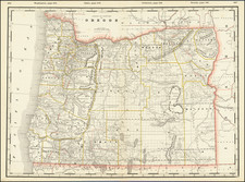 Railroad and County Map of Oregon