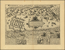 Netherlands Map By Luigi Guicciardini / Abraham Ortelius