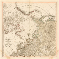 Northern Hemisphere, Polar Maps and Canada Map By Christian Gottlieb Reichard