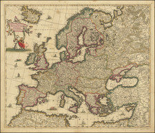 Europe Map By Frederick De Wit