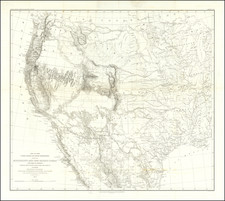 Texas, Plains, Southwest, Rocky Mountains and California Map By William Hemsley Emory