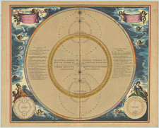 Theoria Veneris Et Mercurii [Exceptional original hand-color with highlights in gold] By Andreas Cellarius