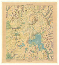 Idaho, Montana and Wyoming Map By John H. Renshawe