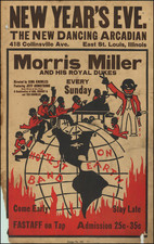 Hottest Band on Earth -- Morris Miller and His Royal Dukes -- New Year's Eve.  The Dancing Arcadian  418 Collinsville Ave. East St. Louis, Illinoi