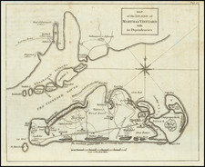 Massachusetts Map By Michel Guillaume St. Jean De Crevecoeur