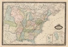 United States Map By F.A. Garnier