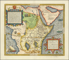 Africa and East Africa Map By Abraham Ortelius