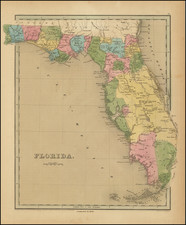 Florida Map By Thomas Gamaliel Bradford