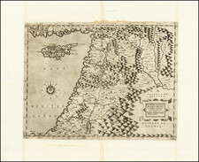 Cyprus and Holy Land Map By Paolo Forlani