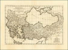 Balkans and Turkey & Asia Minor Map By Jean-Baptiste Bourguignon d'Anville