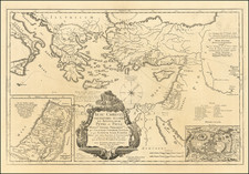 Mediterranean and Holy Land Map By Nicolas Sanson