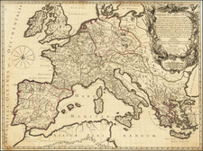 Europe Map By Gilles Robert de Vaugondy