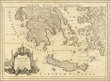 Greece Map By Guillaume De L'Isle