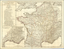 Netherlands, Belgium and France Map By Jean-Baptiste Bourguignon d'Anville