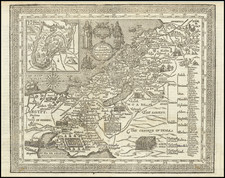 Holy Land Map By John Speed