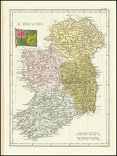 Ireland Map By Francesco Costantino Marmocchi