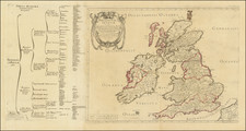 British Isles Map By Melchior Tavernier