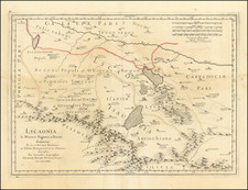 Asia and Turkey & Asia Minor Map By Guillaume Sanson