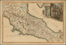 Northern Italy and Southern Italy Map By Christoph Cellarius