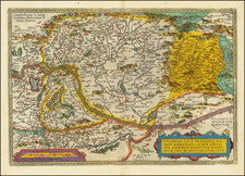 Austria, Hungary, Romania and Balkans Map By Abraham Ortelius