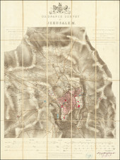 Holy Land and Jerusalem Map By Ordinance Survey Office