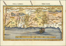 Holy Land Map By Martin Waldseemüller