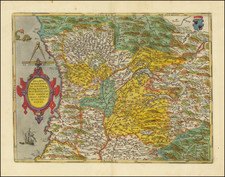Ducatus Mediolanensis, Finitimarumq Regionu Descriptio Auctore Iooanne Georgio Septala Mediolanense By Abraham Ortelius
