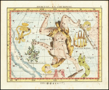 Celestial Maps Map By John Flamsteed / Jean Nicolas Fortin