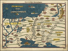 Holy Land and Egypt Map By Heinrich Bunting