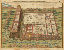 Jerusalem Map By Heinrich Bunting