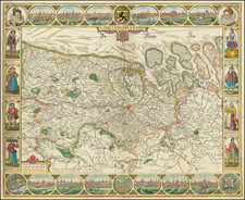 Belgium Map By Claes Janszoon Visscher