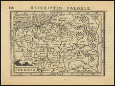 Poland Map By Petrus Bertius / Jodocus Hondius