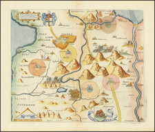 Holy Land Map By Thomas Fuller