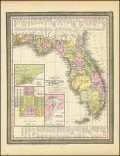 Florida Map By Thomas, Cowperthwait & Co.