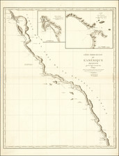 Baja California and California Map By George Vancouver